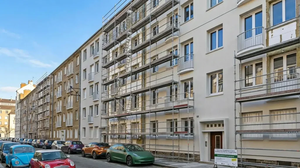 Immeuble en rénovation énergétique à Rennes